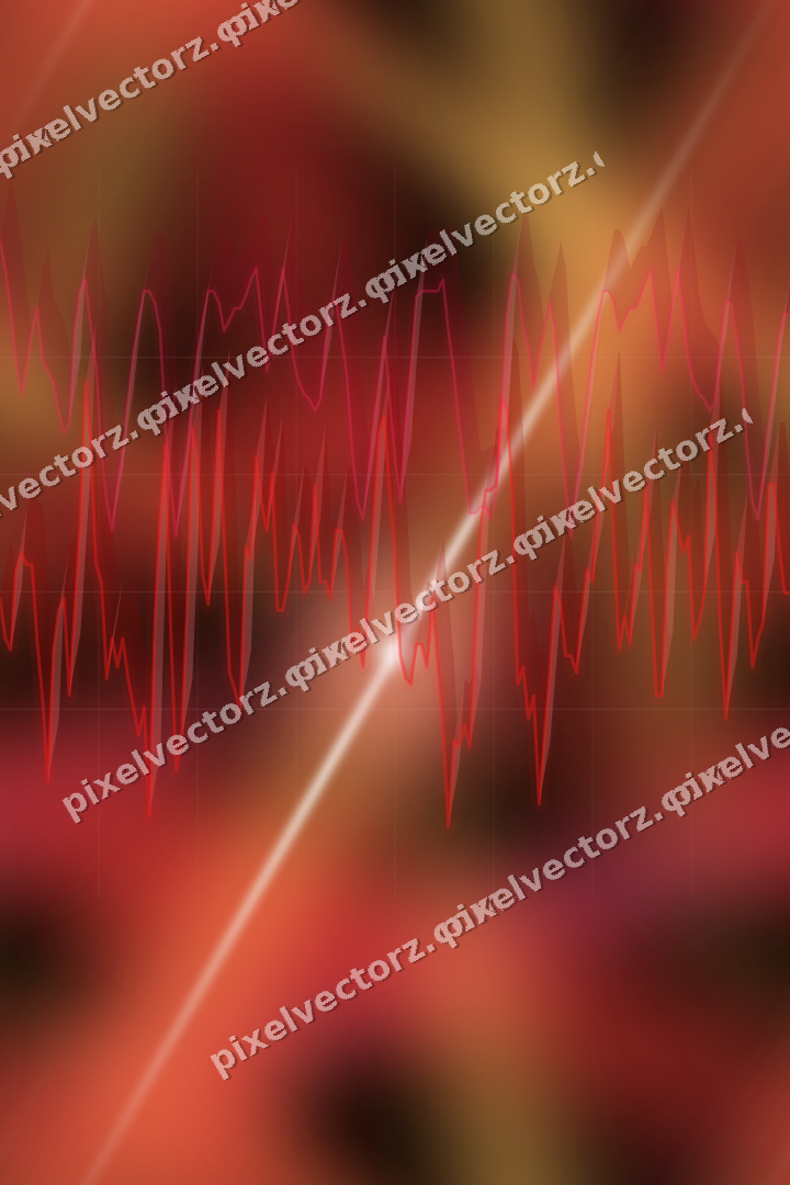 Nahtloser Neon Diagramm Hintergrund in Rot und Orange