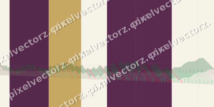 Glowing neon chart background in magenta and amber