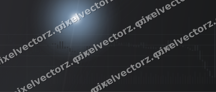 Glowing neon chart background in yellow and grey
