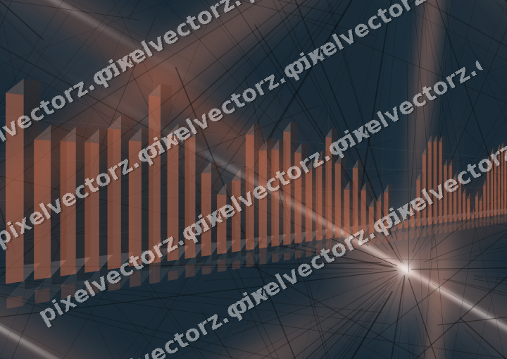 Nahtloser Neon Diagramm Hintergrund in Orange und Türkis