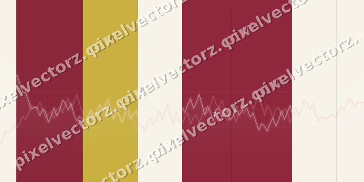 Glowing neon chart background in pink and red