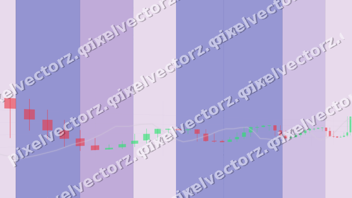 Glowing neon chart background in purple and blue