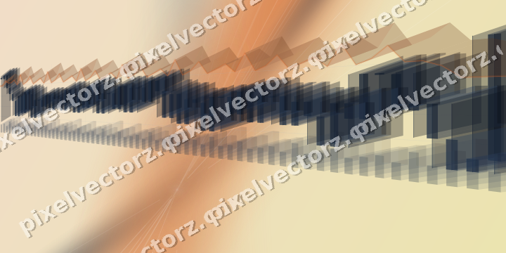 Soft pastel chart background in dark blue and orange
