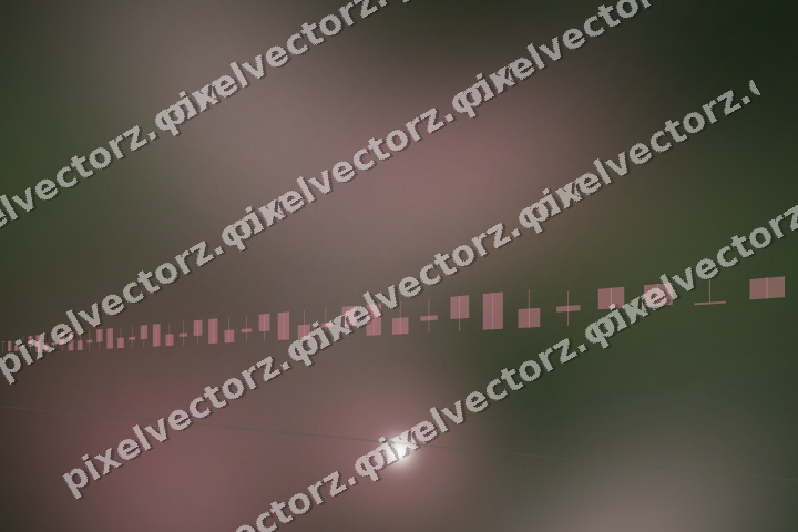 Glowing neon chart background in pink and dark lime