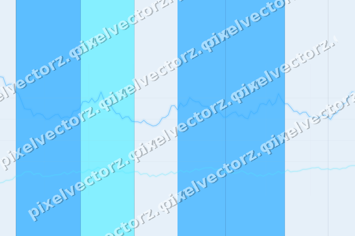 Glowing neon chart background in cyan and blue