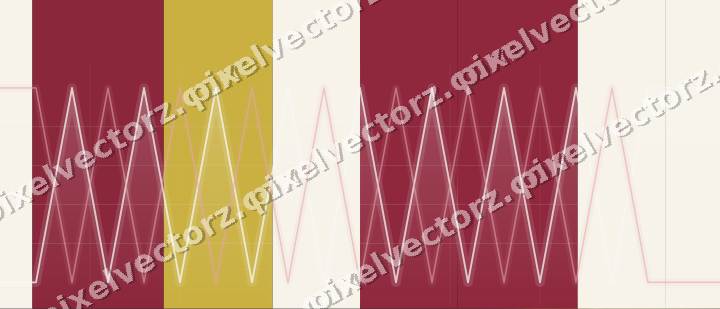 Glowing neon chart background in pink and red