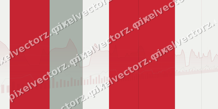 Glowing neon chart background in red and green