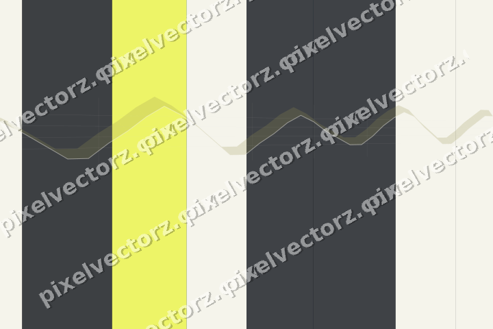 Glowing neon chart background in blue and yellow