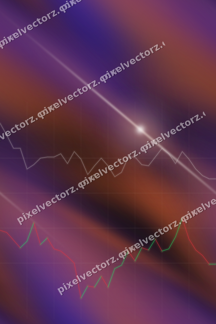 Nahtloser Neon Diagramm Hintergrund in Orange und Blau