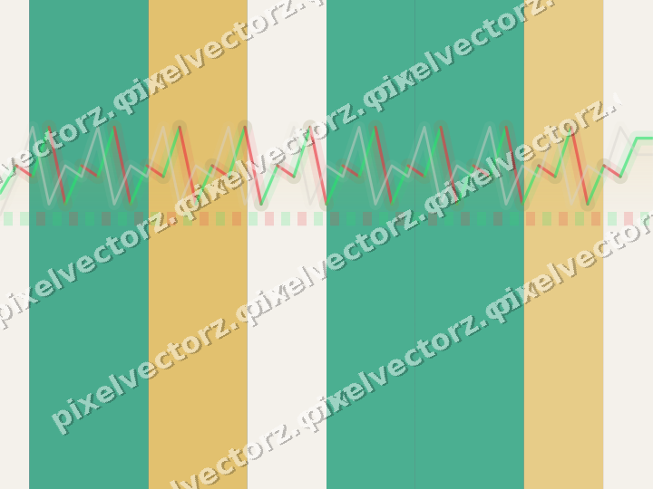 Glowing neon chart background in amber and green