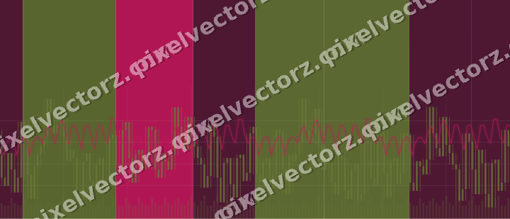 Soft pastel chart background in lime and pink