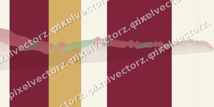 Glowing neon chart background in dark pink and amber