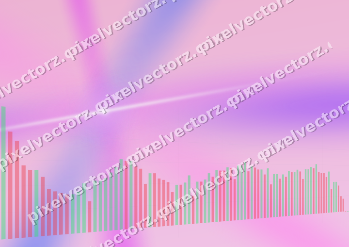 Soft pastel chart background in purple and blue