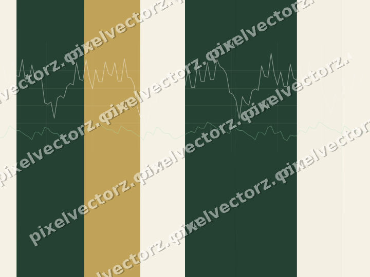 Glowing neon chart background in green and amber