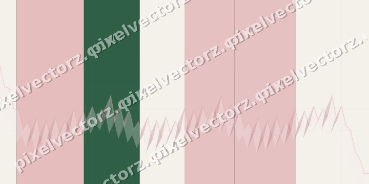 Glowing neon chart background in red and green