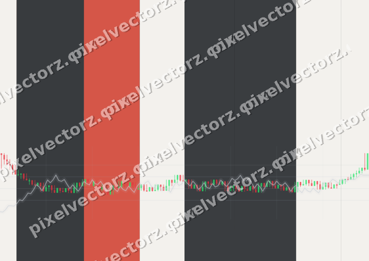 Glowing neon chart background in red and pale amber