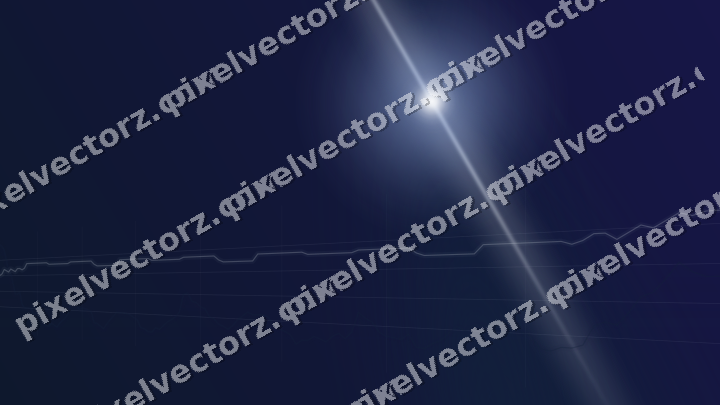 Glowing neon chart background in dark blue and white