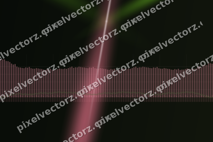 Glowing neon chart background in pink and lime