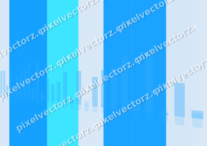 Soft pastel chart background in cyan and blue