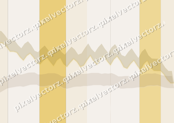 Glowing neon chart background in amber and orange
