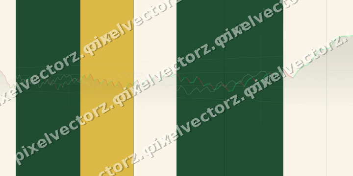 Glowing neon chart background in green and amber