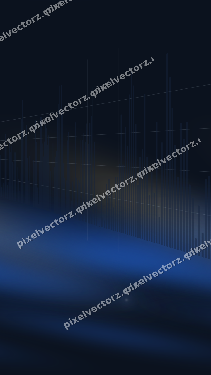 Nahtloser Neon Diagramm Hintergrund in Blau und Bernstein