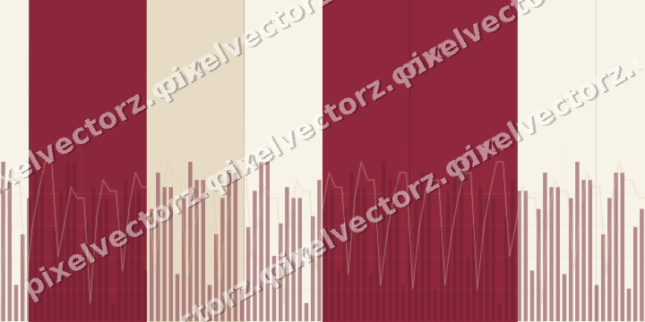 Glowing neon chart background in pink and red