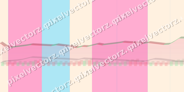 Glowing neon chart background in pink and cyan