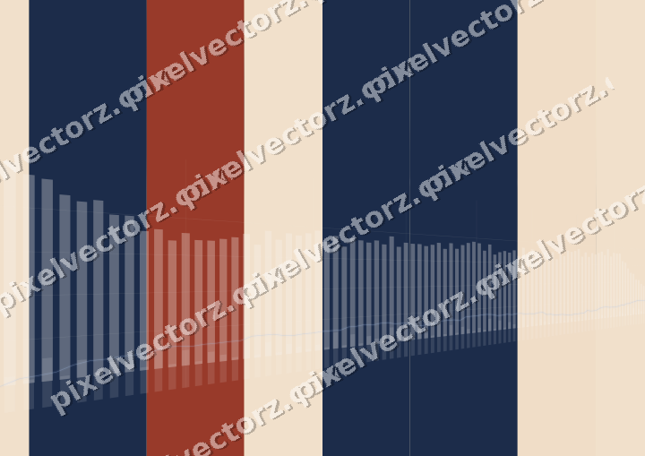 Soft pastel chart background in dark blue and red