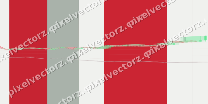 Glowing neon chart background in red and green