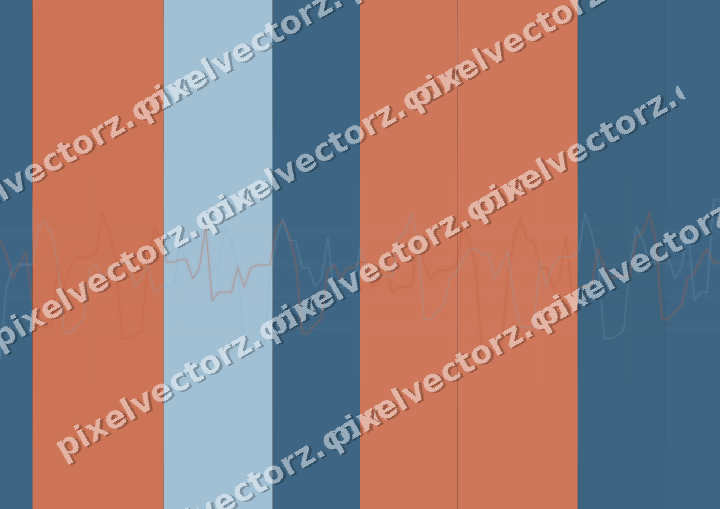 Glowing neon chart background in orange and cyan