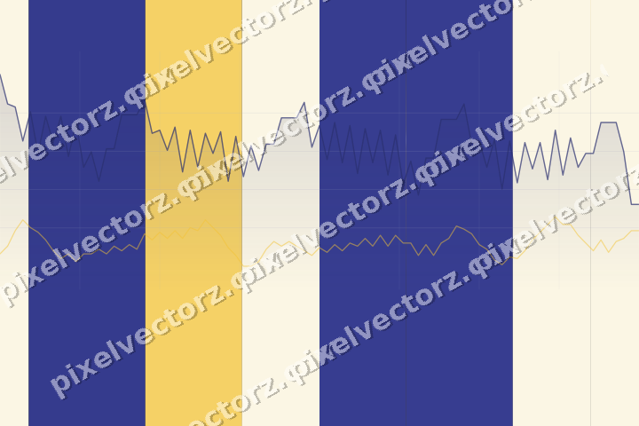 Glowing neon chart background in blue and amber