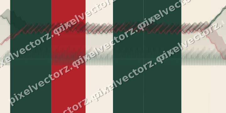 Soft pastel chart background in dark green and red