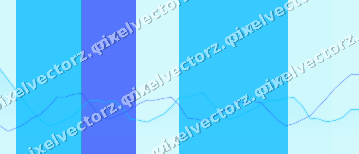Glowing neon chart background in cyan and teal