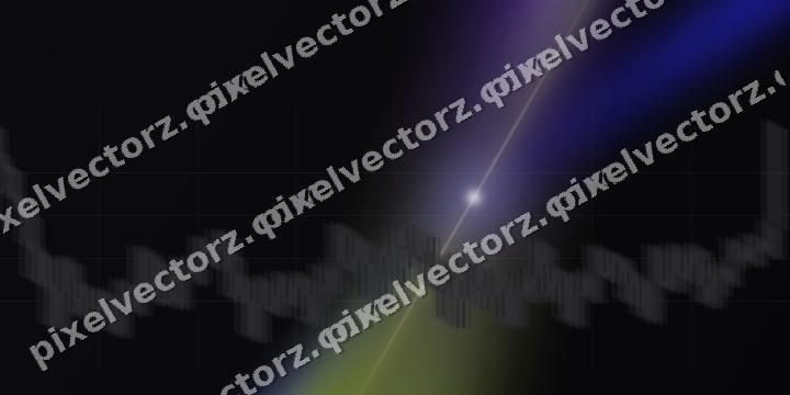 Glowing neon chart background in blue and purple