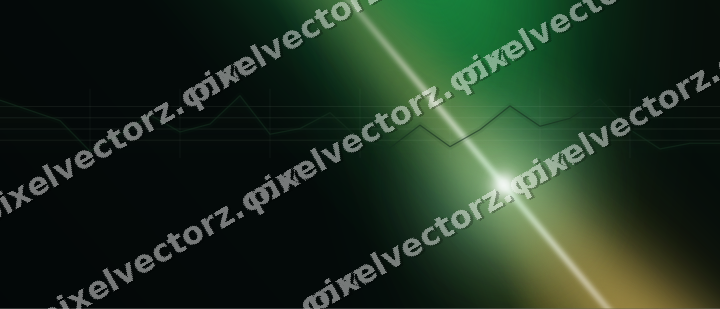 Glowing neon chart background in green and amber