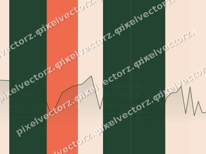 Soft pastel chart background in dark green and red