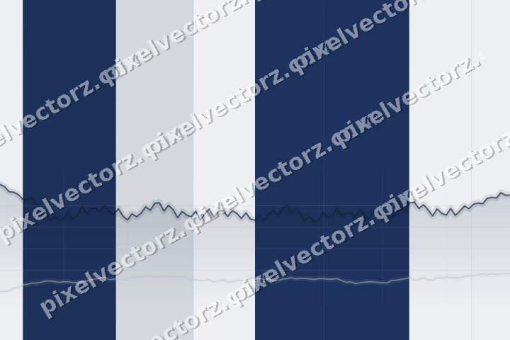 Glowing neon chart background in blue