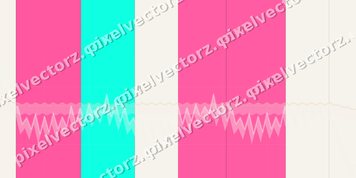 Glowing neon chart background in pink and orange