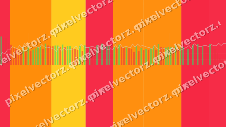 Soft pastel chart background in orange and amber