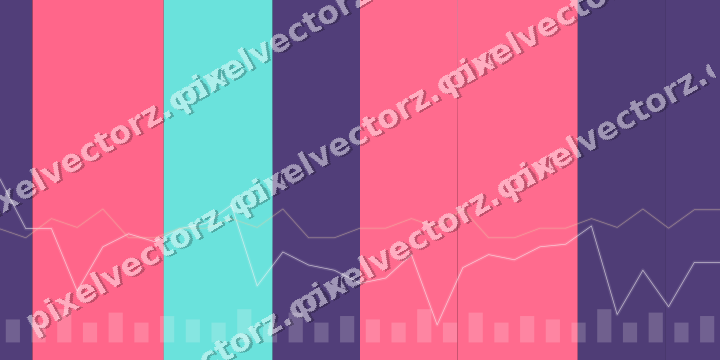 Glowing neon chart background in pink and amber