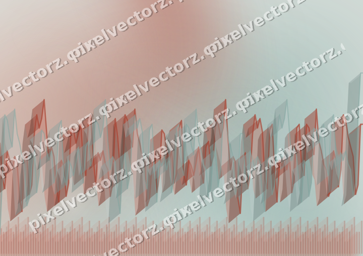 Soft pastel chart background in red and orange