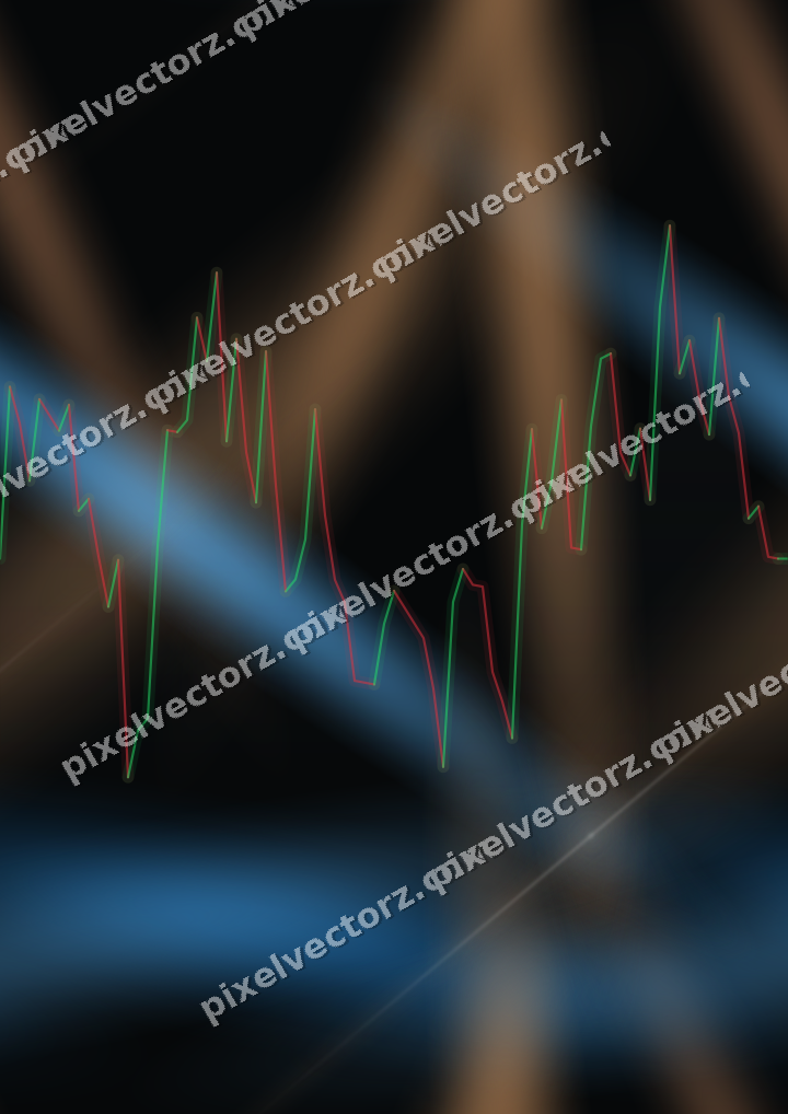 Nahtloser Neon Diagramm Hintergrund in Blau und Orange