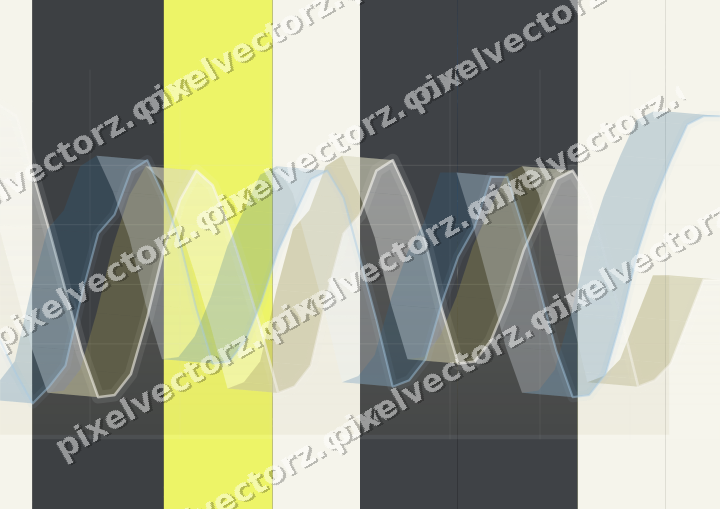 Glowing neon chart background in blue and yellow
