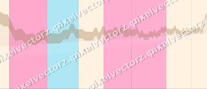 Glowing neon chart background in pink and cyan