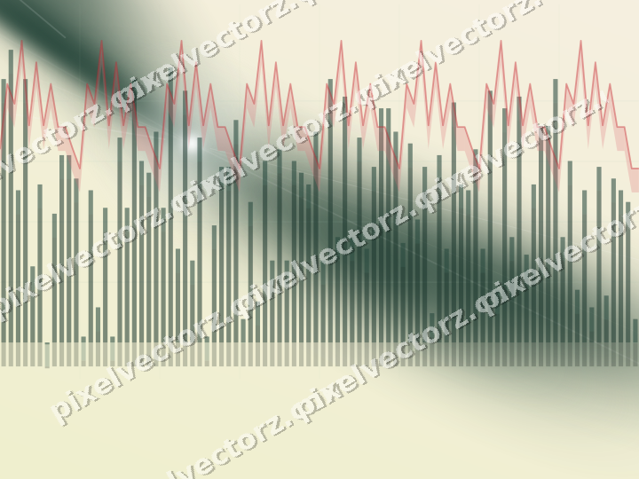 Soft pastel chart background in dark green and red