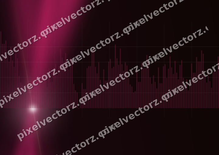 Glowing neon chart background in pink and green