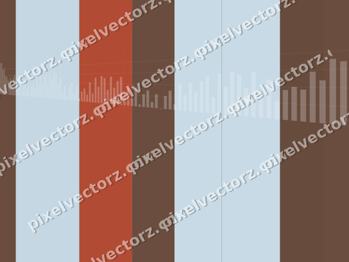 Glowing neon chart background in cyan and red