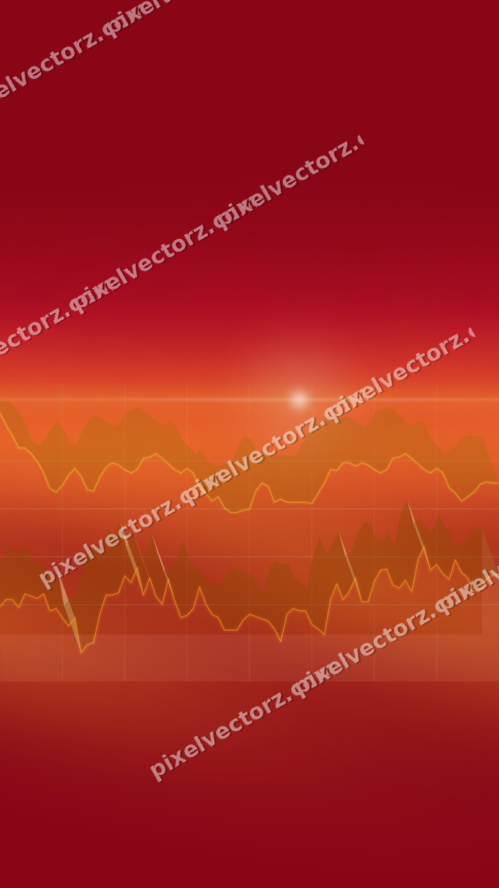Nahtloser Neon Diagramm Hintergrund in Orange und Bernstein