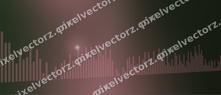 Glowing neon chart background in pink and dark lime